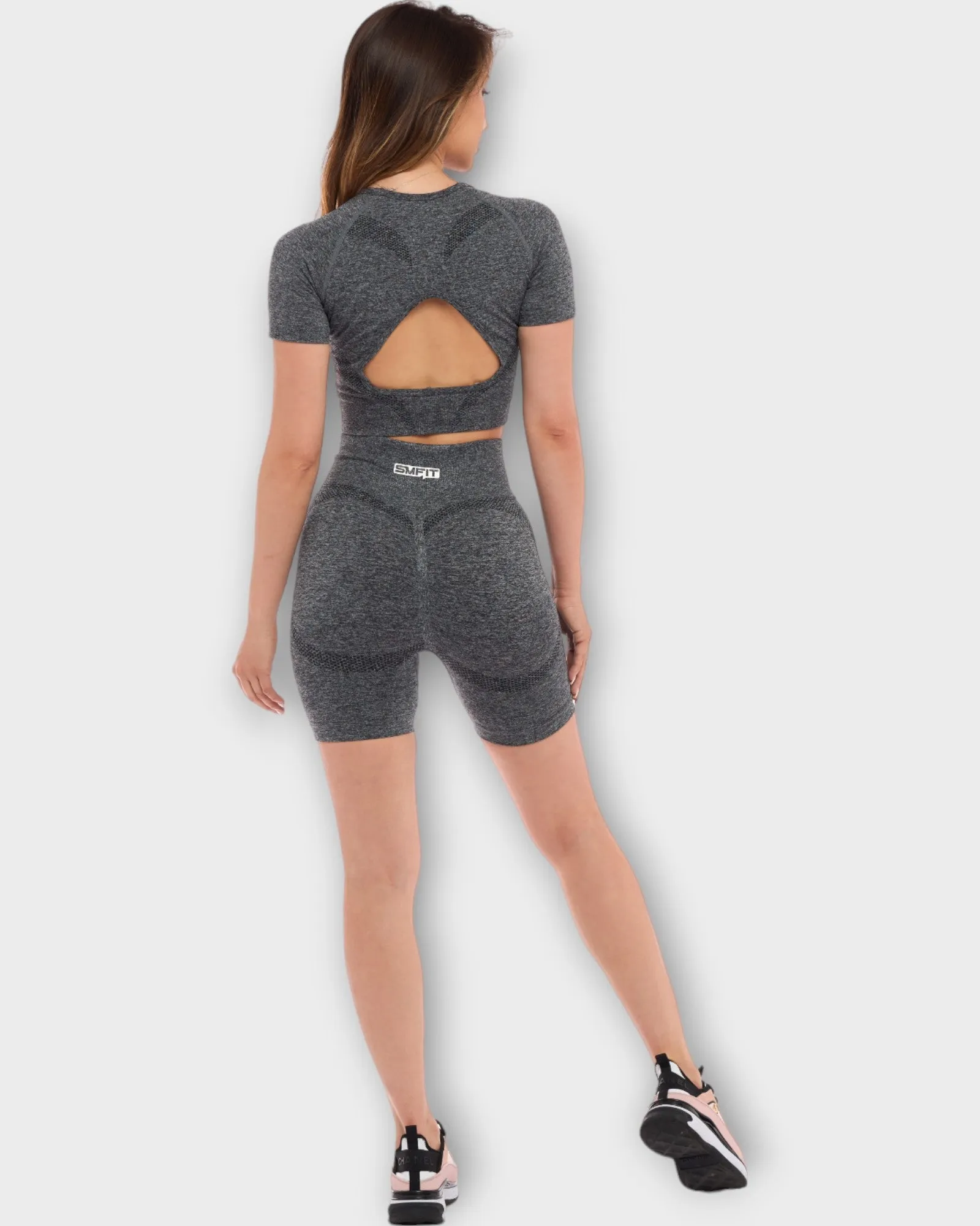 Тениска Пилатес - Сив | Делукс Серия SMFit