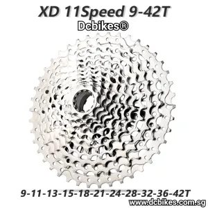11 Speed 9T - 42T Silver MTB XD Driver Cassette