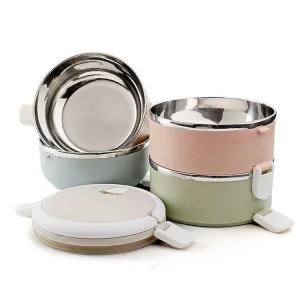 1/2/3/4 Layers Stainless Steel Thermal Insulated Lunch Box Bento Food Storage Container