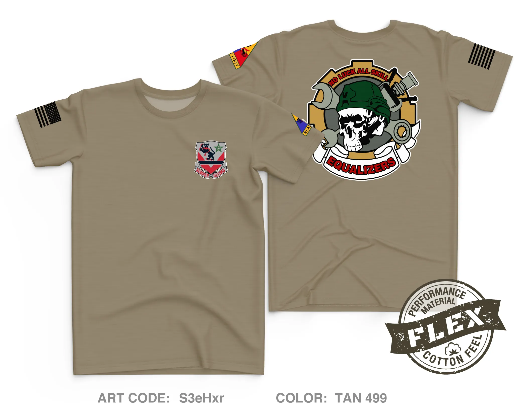 16th FSC, 16th EB, 1/1 AD Core Men's SS Flex Performance Tee - S3eHxr