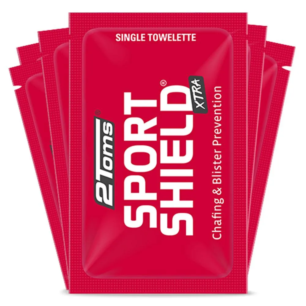 2Toms® SportShield® XTRA Anti Chafing Towelettes, 6-Pack