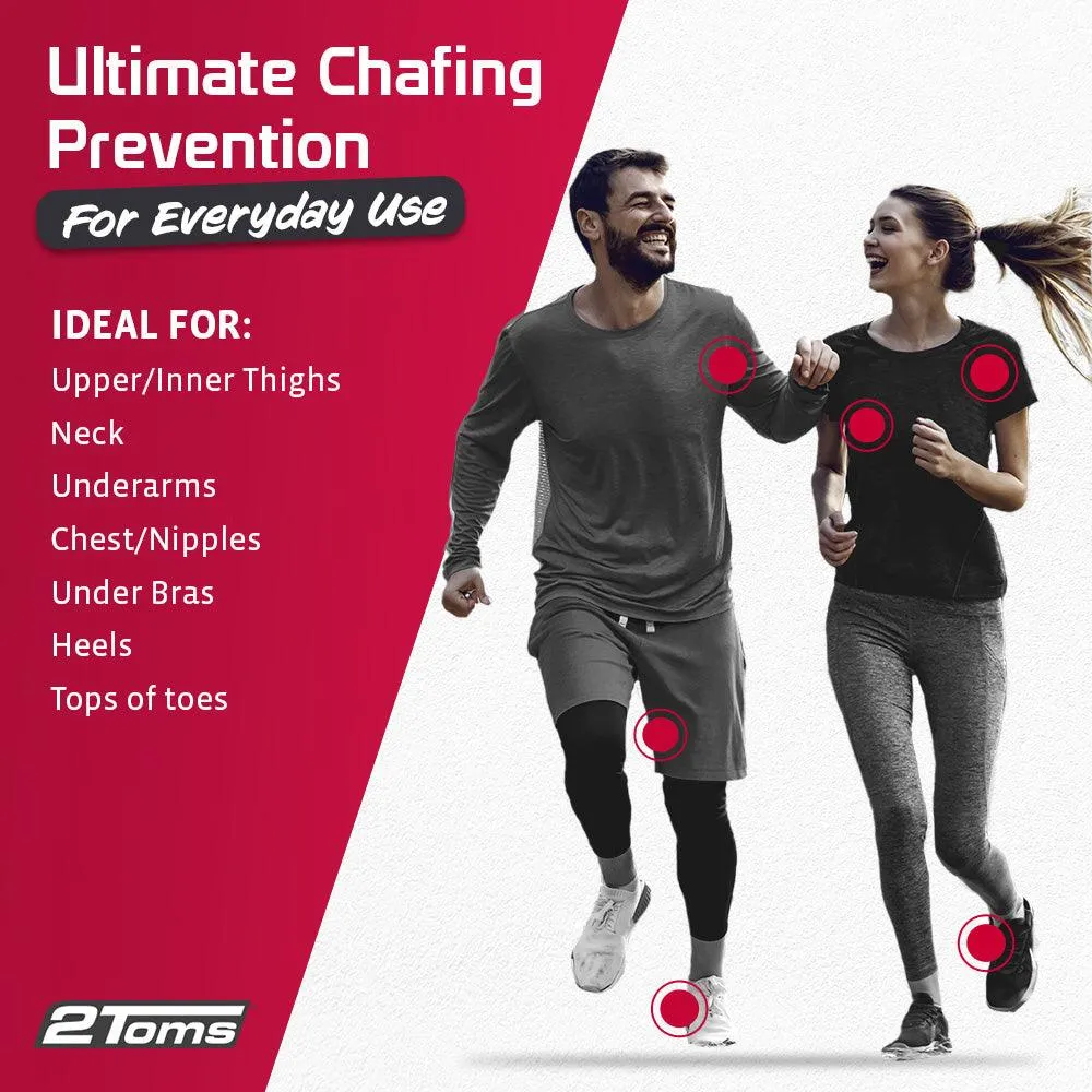 2Toms® SportShield® XTRA Anti Chafing Towelettes, 6-Pack