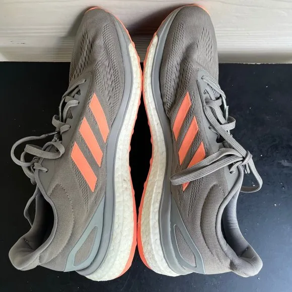 Adidas Women's Response Boost LT Grey Sun Glow Running Shoes Sneakers Sz. 10