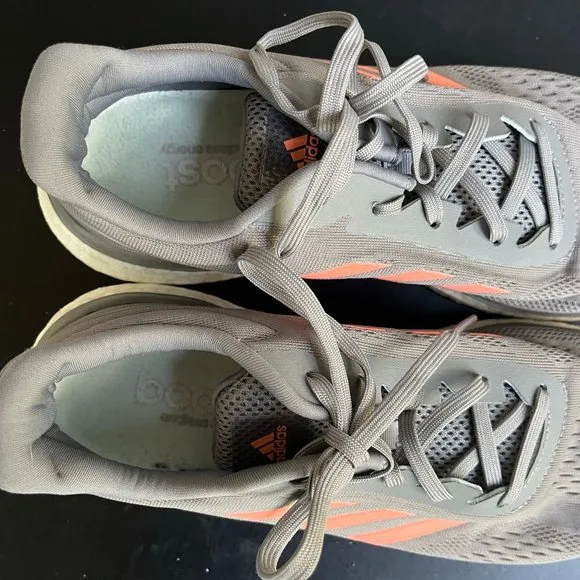 Adidas Women's Response Boost LT Grey Sun Glow Running Shoes Sneakers Sz. 10