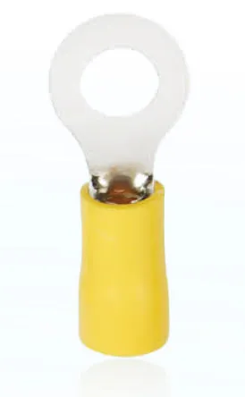 AIRNIX TERMINAL RV 5.5-6 YELLOW RING TERMINAL, CRIMP, PVC INSULATED