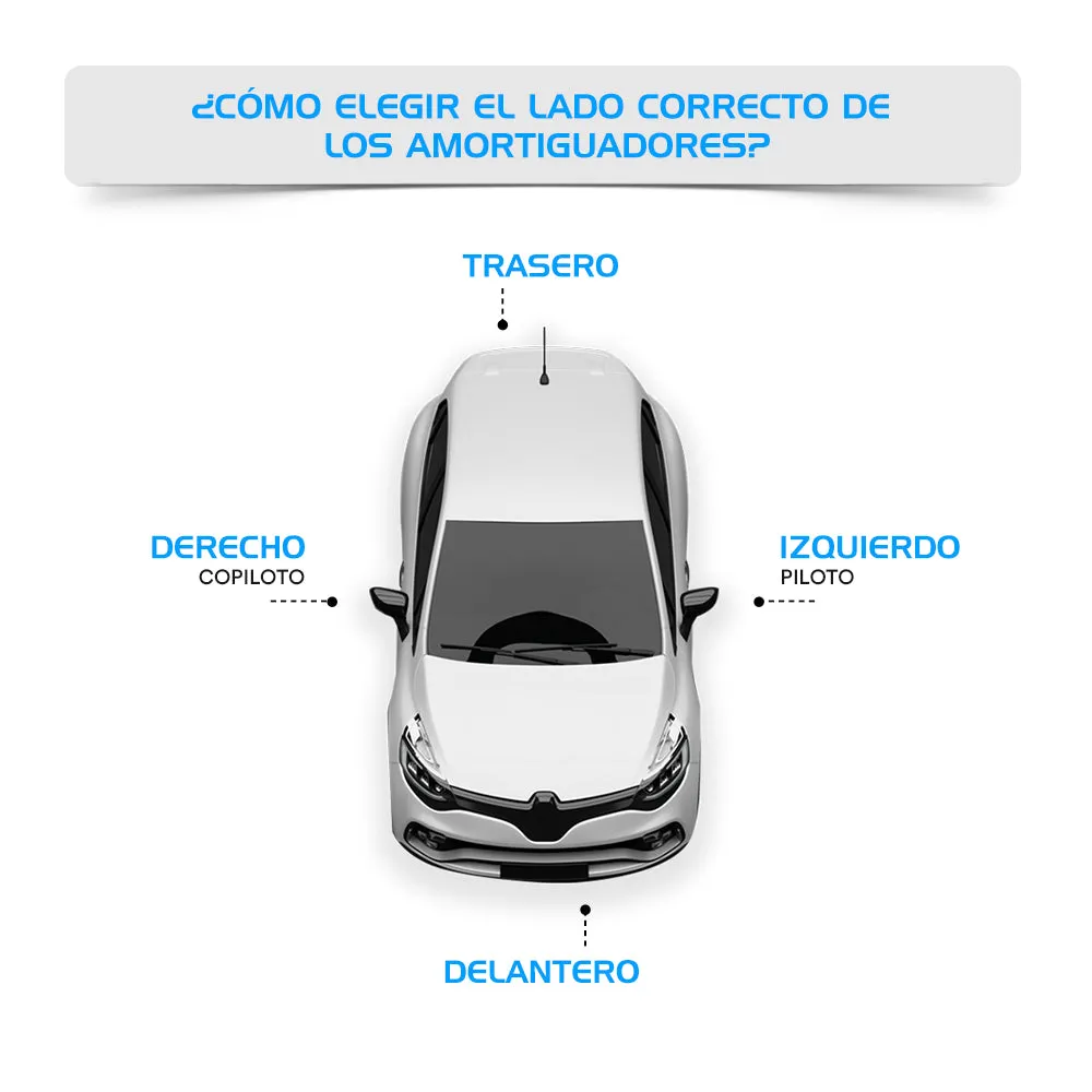 Amortiguadores Originales Ag Shock Suzuki S-Cross 2014-2023 Traseros