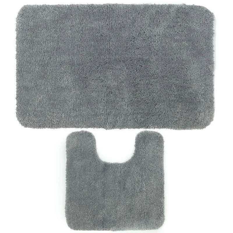 Antron Luxury Non-Slip Pedestal Mat - Dove Grey