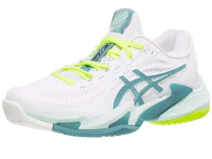 Asics Court FF 3 White/Soothing Sea Women's Tennis Shoes - 2023 NEW ARRIVAL