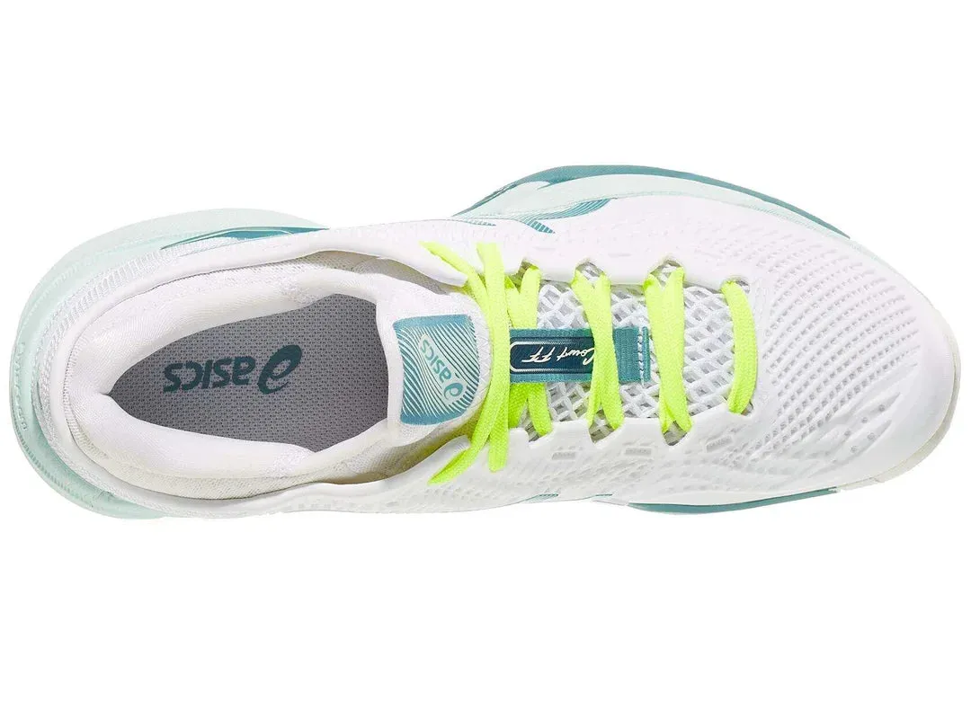 Asics Court FF 3 White/Soothing Sea Women's Tennis Shoes - 2023 NEW ARRIVAL