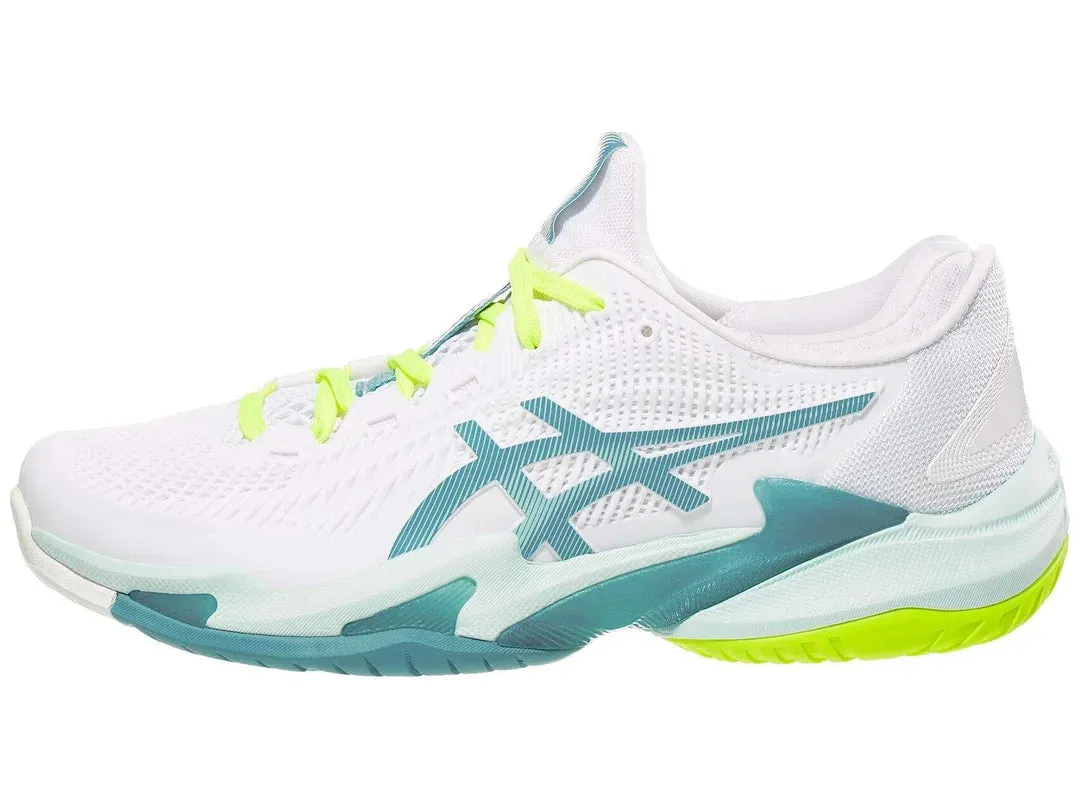 Asics Court FF 3 White/Soothing Sea Women's Tennis Shoes - 2023 NEW ARRIVAL