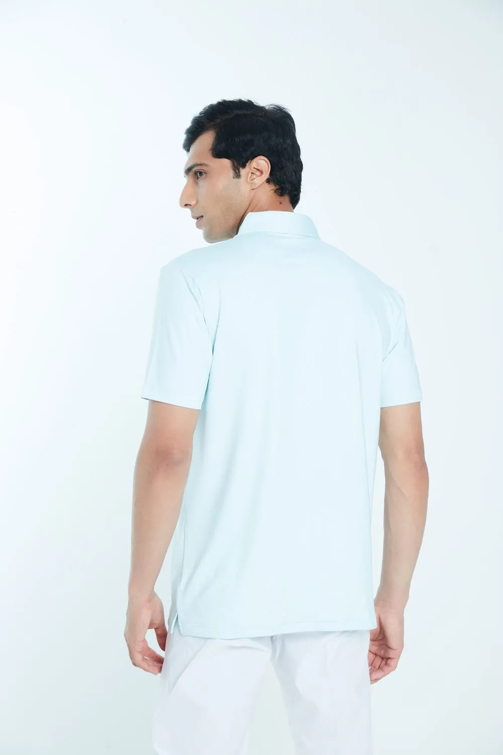 Athletic Drive Mens Polo Root – Pastel Blue