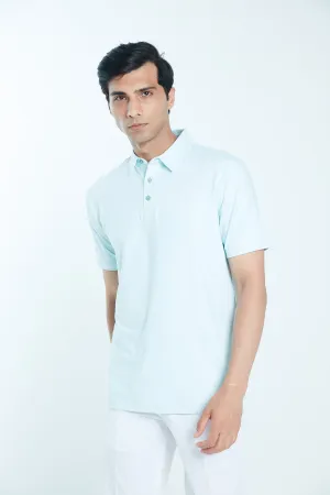 Athletic Drive Mens Polo Root – Pastel Blue