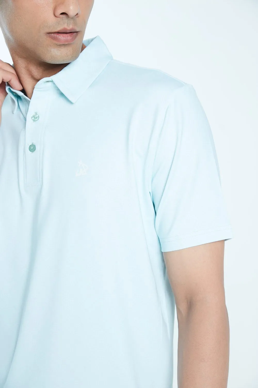 Athletic Drive Mens Polo Root – Pastel Blue