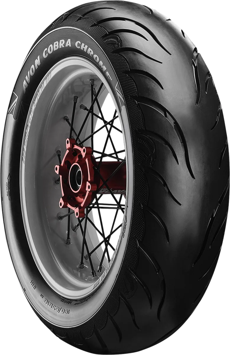Avon Tyres 2120098 Avon AV91 Cobra Chrome 130/70B18 Front Tire 69H