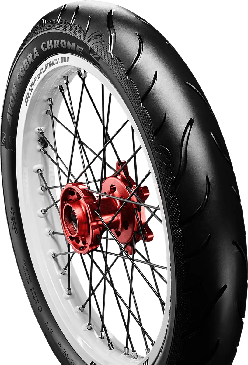 Avon Tyres 2120098 Avon AV91 Cobra Chrome 130/70B18 Front Tire 69H