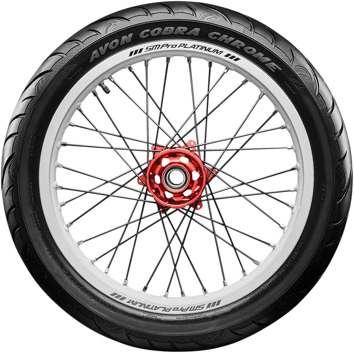Avon Tyres 2120098 Avon AV91 Cobra Chrome 130/70B18 Front Tire 69H