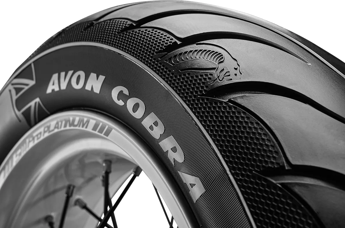 Avon Tyres 4120113 Avon AV92 Cobra Chrome 180/60R16 Rear Tire 80H