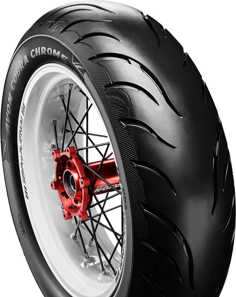 Avon Tyres 4120113 Avon AV92 Cobra Chrome 180/60R16 Rear Tire 80H