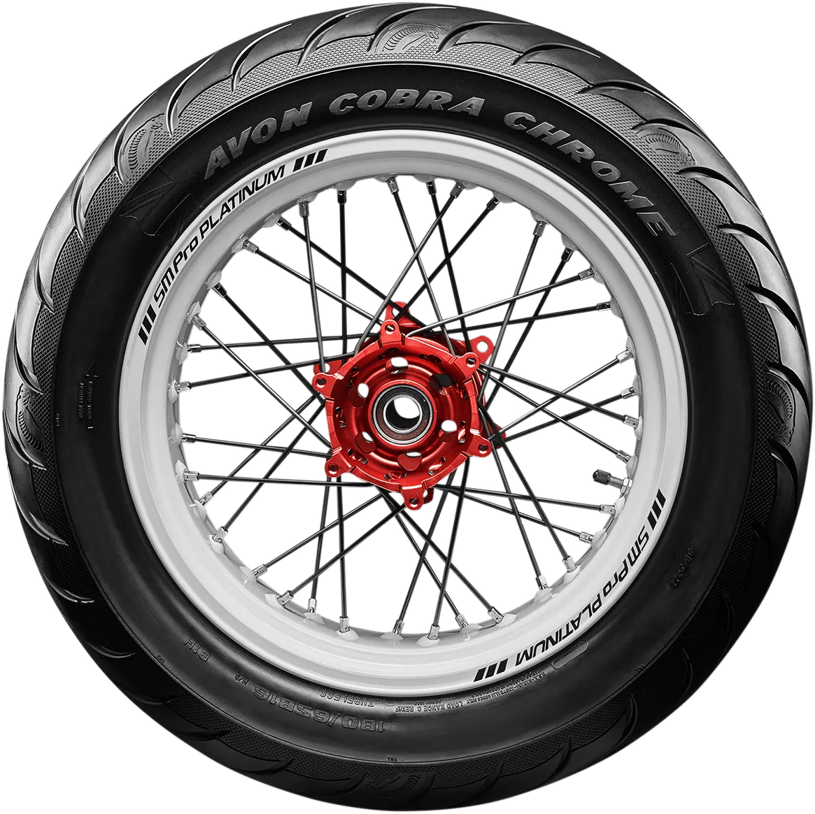 Avon Tyres 4120113 Avon AV92 Cobra Chrome 180/60R16 Rear Tire 80H