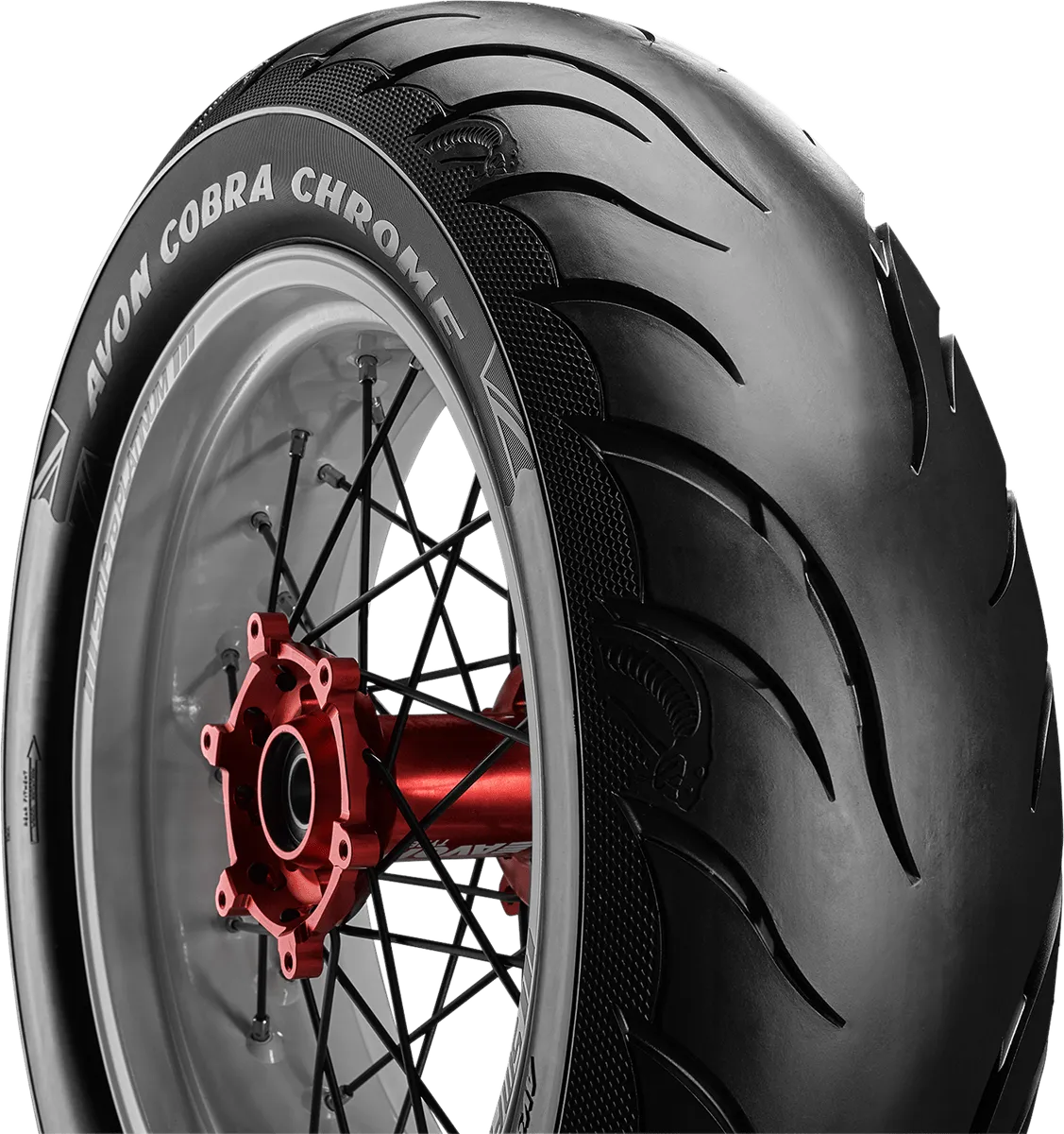 Avon Tyres 4120113 Avon AV92 Cobra Chrome 180/60R16 Rear Tire 80H