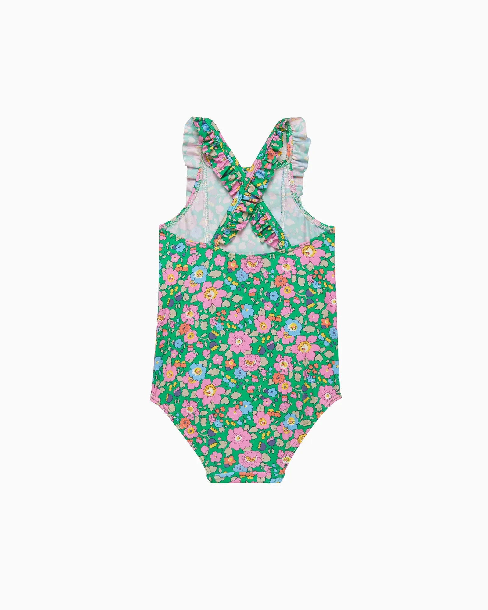 Baby Frill Swimsuit in Green Betsy