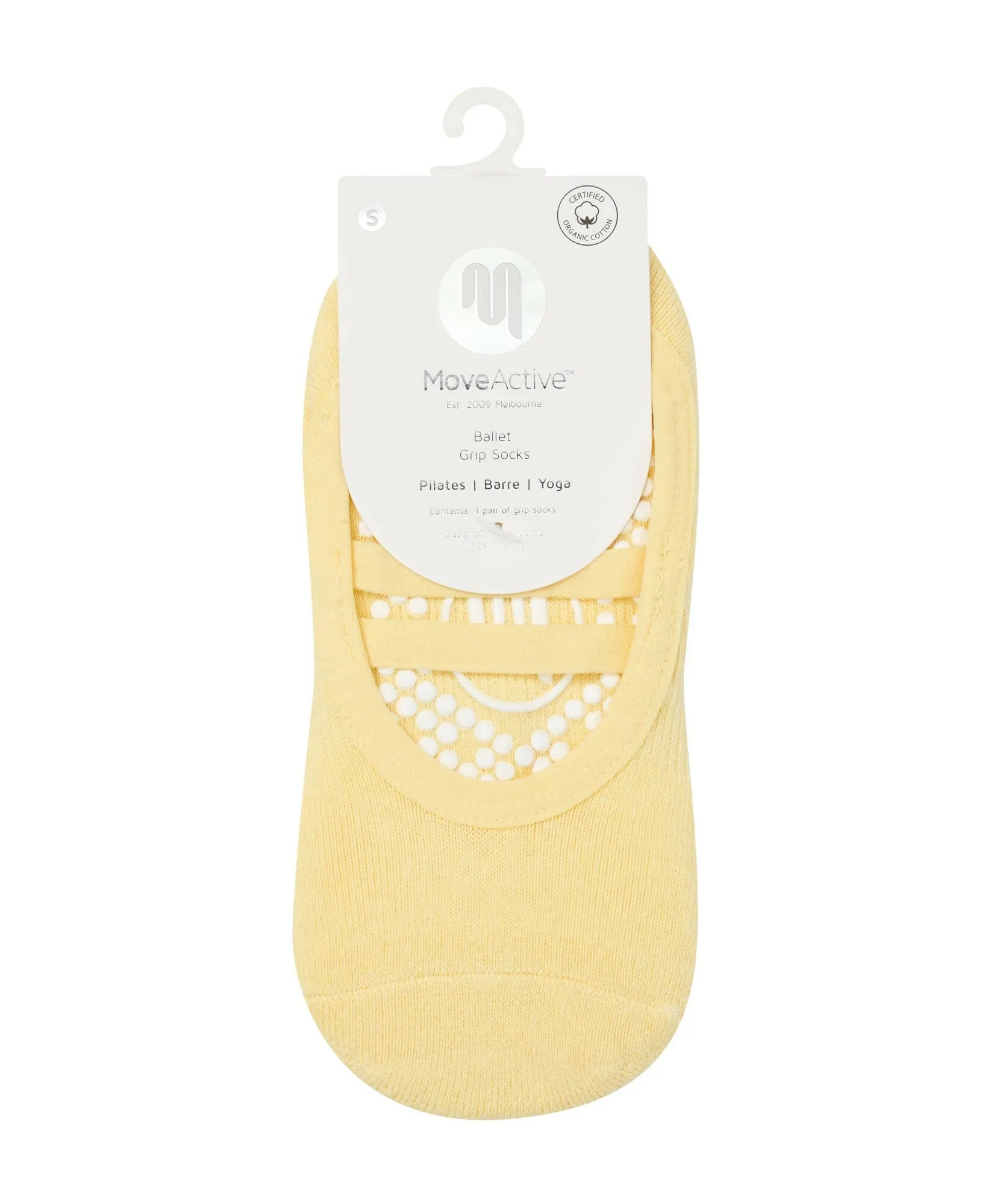 Ballet Non Slip Grip Socks - Limoncello