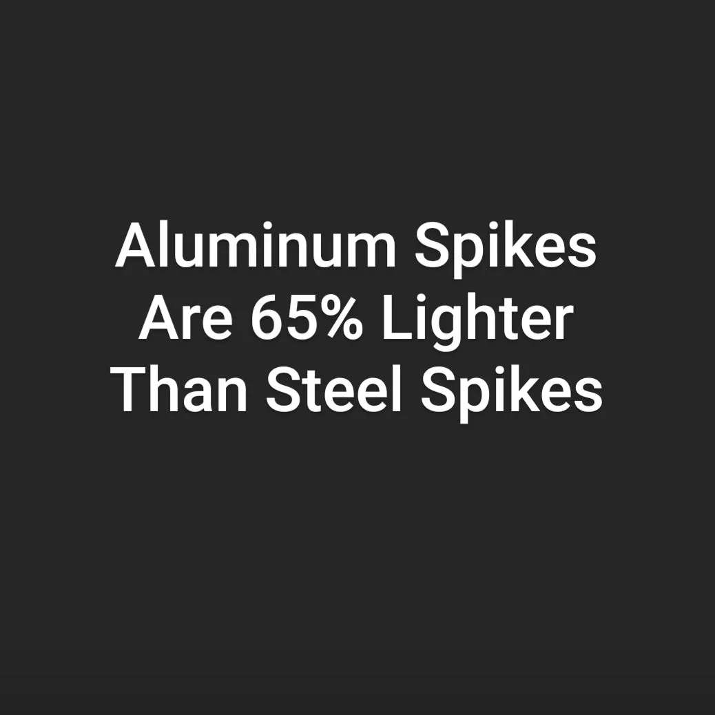 Black 1/4" Pyramid Aluminum Track Spikes