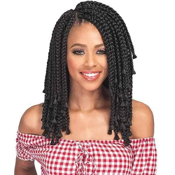 Bobbi Boss African Roots Collection Crochet Braid - BOMBA BOX BRAID BLUNT TIPS 10"