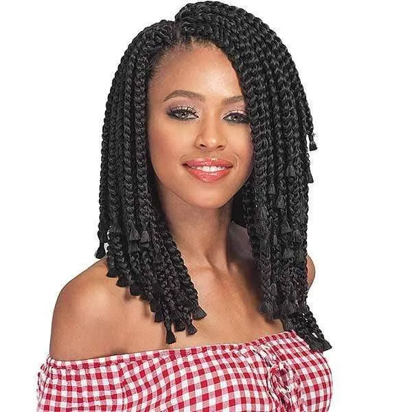 Bobbi Boss African Roots Collection Crochet Braid - BOMBA BOX BRAID BLUNT TIPS 10"