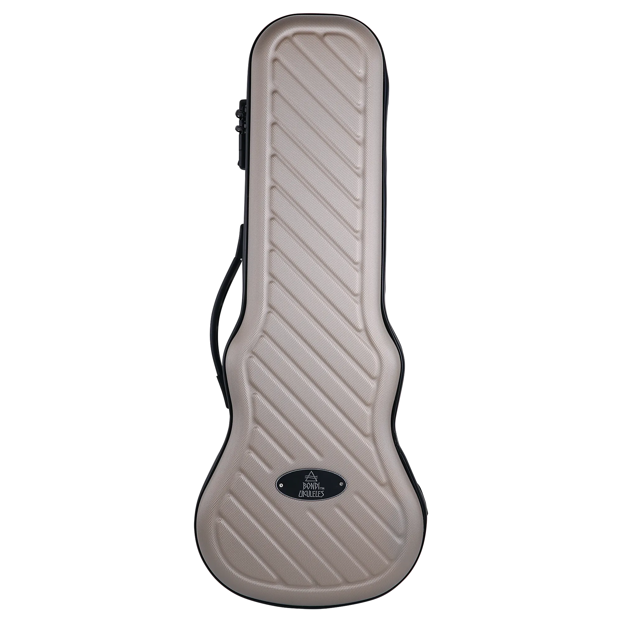 Bondi Shock-Rock Soprano Ukulele Hard Case - Gold