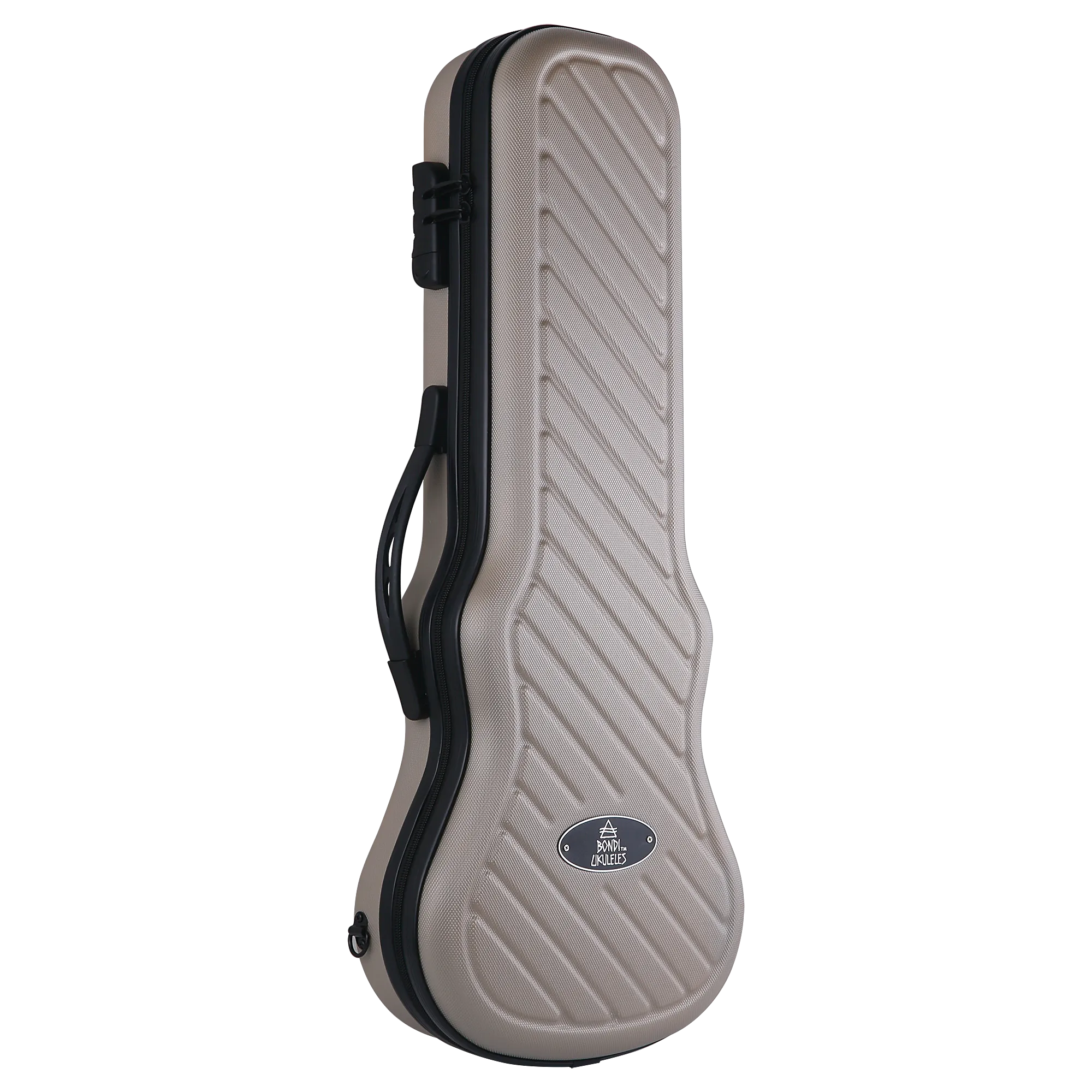 Bondi Shock-Rock Soprano Ukulele Hard Case - Gold