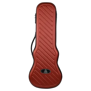 Bondi Shock-Rock Soprano Ukulele Hard Case - Red