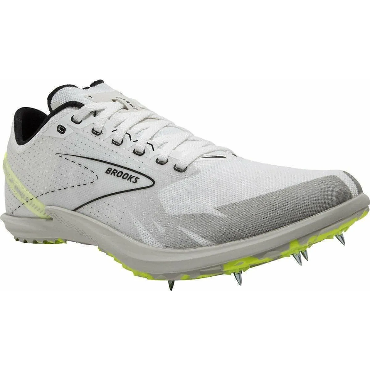 Brooks Draft XC Cross Country Spikes - White