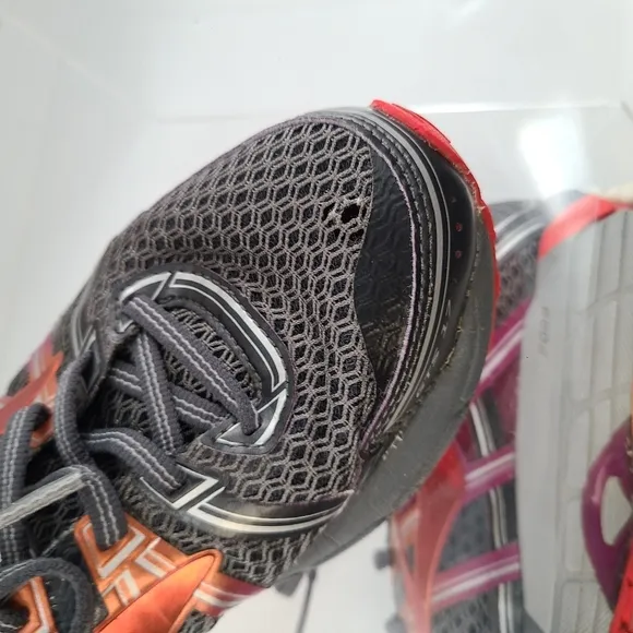 Brooks Womens‎ GTS 17 1202311D044 Gray Orange Running Shoes Lace Up Size 9 D