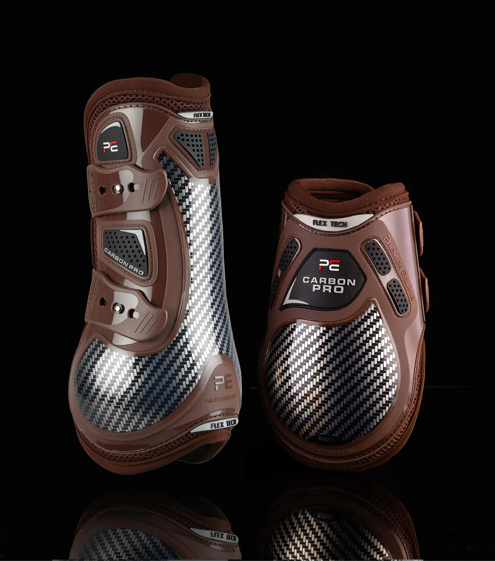 Carbon Pro Tendon Boots Brown