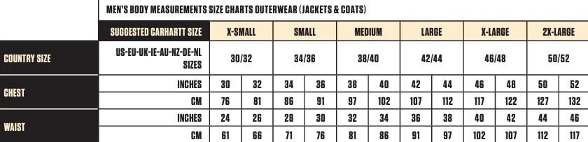 Carhartt men's Montana Duck Jacket -106432 B84