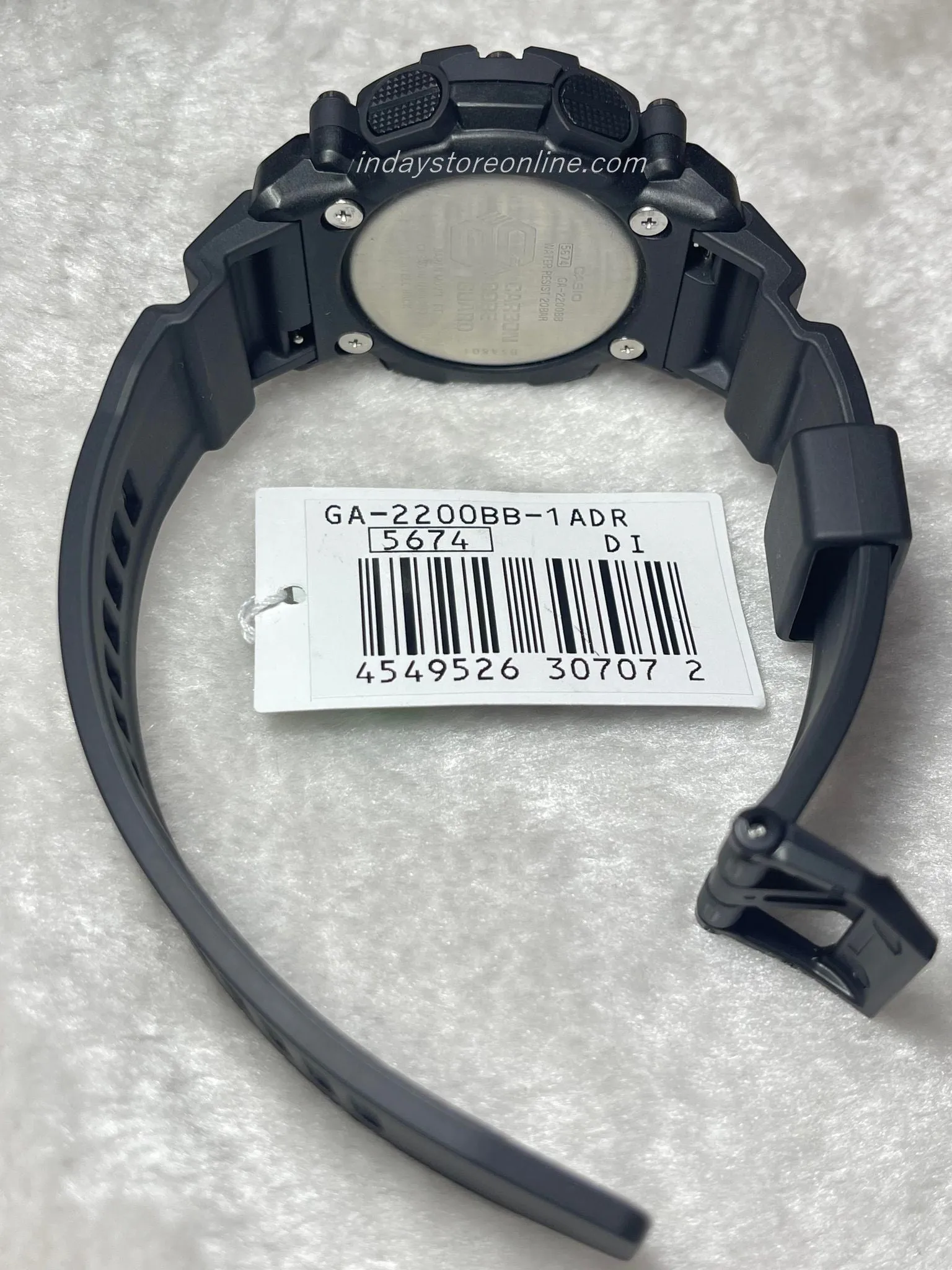 Casio G-Shock Men's Watch GA-2200BB-1A Analog-Digital GA-2200 Series Black Color Carbon Core Guard Structure Shock Resistant