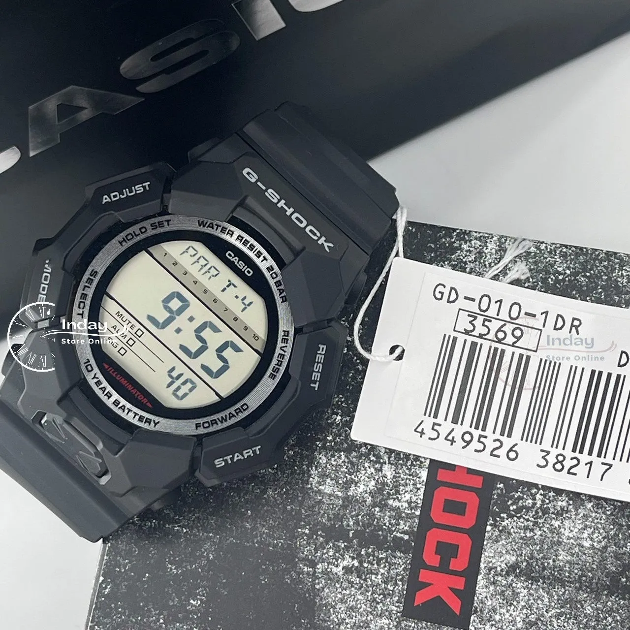 Casio G-Shock Men's Watch GD-010-1D Resin Band Shock Resistant Battery Life 10-Years