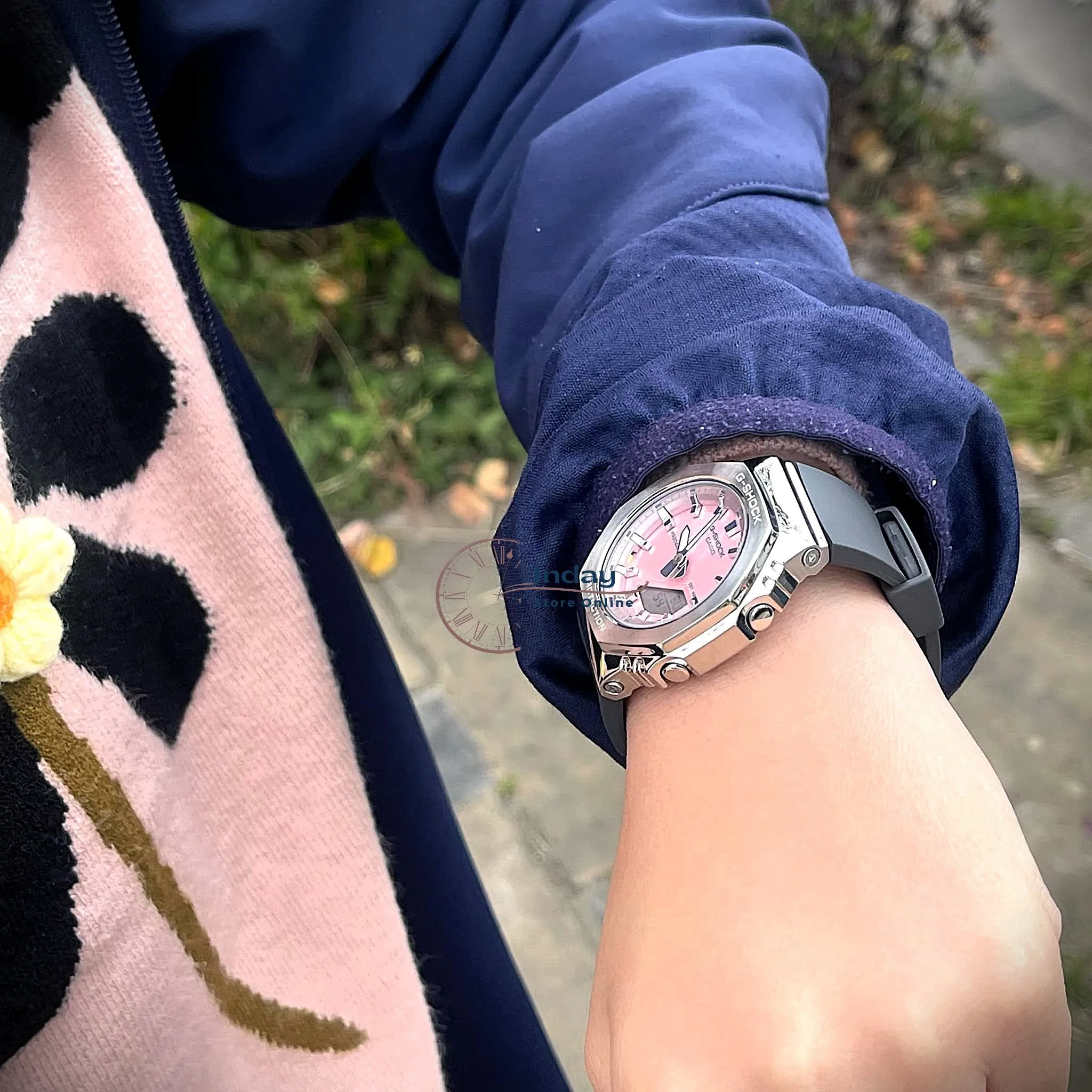 Casio G-Shock Women's Watch GM-S2110-4A Resin Band Shock Resistant Mineral Glass