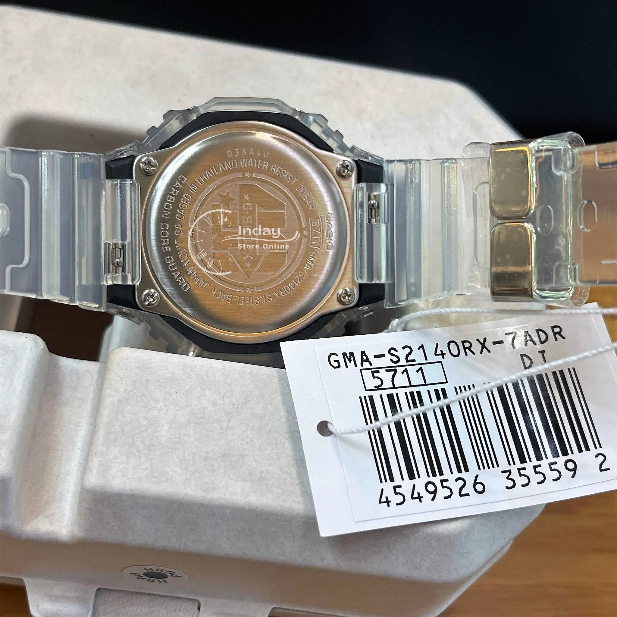 Casio G-Shock Women's Watch GMA-S2140RX-7A Analog-Digital 40th Anniversary CLEAR REMIX Edition