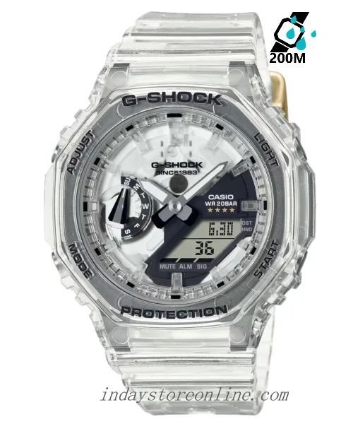 Casio G-Shock Women's Watch GMA-S2140RX-7A Analog-Digital 40th Anniversary CLEAR REMIX Edition