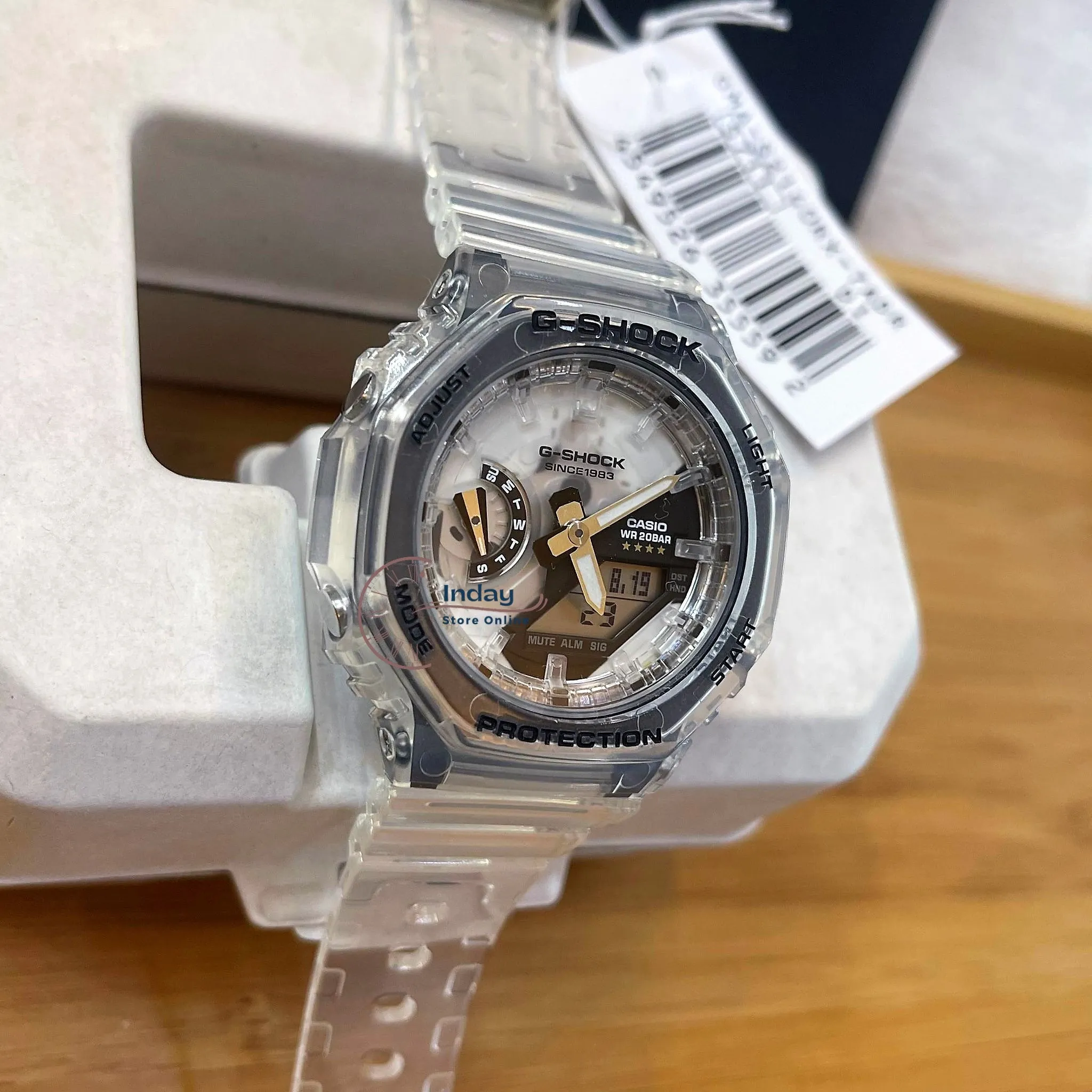 Casio G-Shock Women's Watch GMA-S2140RX-7A Analog-Digital 40th Anniversary CLEAR REMIX Edition