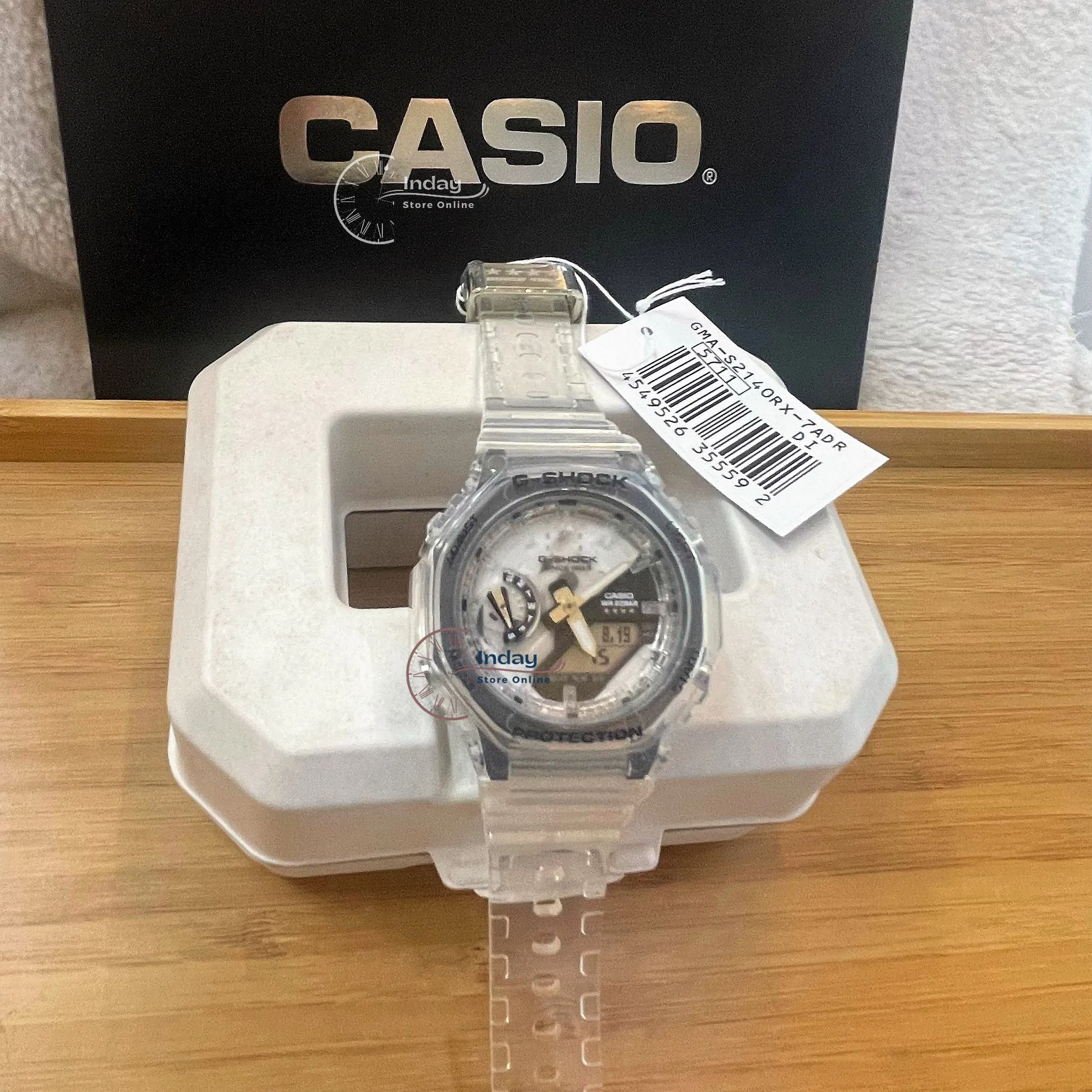 Casio G-Shock Women's Watch GMA-S2140RX-7A Analog-Digital 40th Anniversary CLEAR REMIX Edition