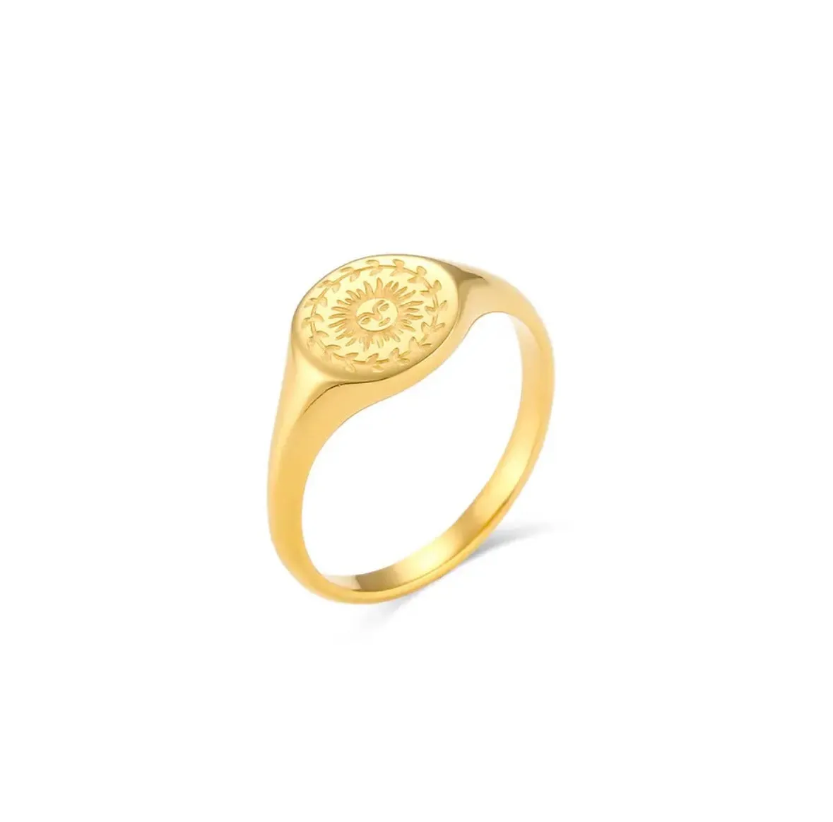 Celestial Gold Signet Ring