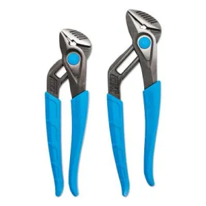Channellock® SpeedGrip™ Tongue and Groove Plier Set, 2-Pc, 8 in (428X), 10 in (430®X), Straight Jaw, GS1X