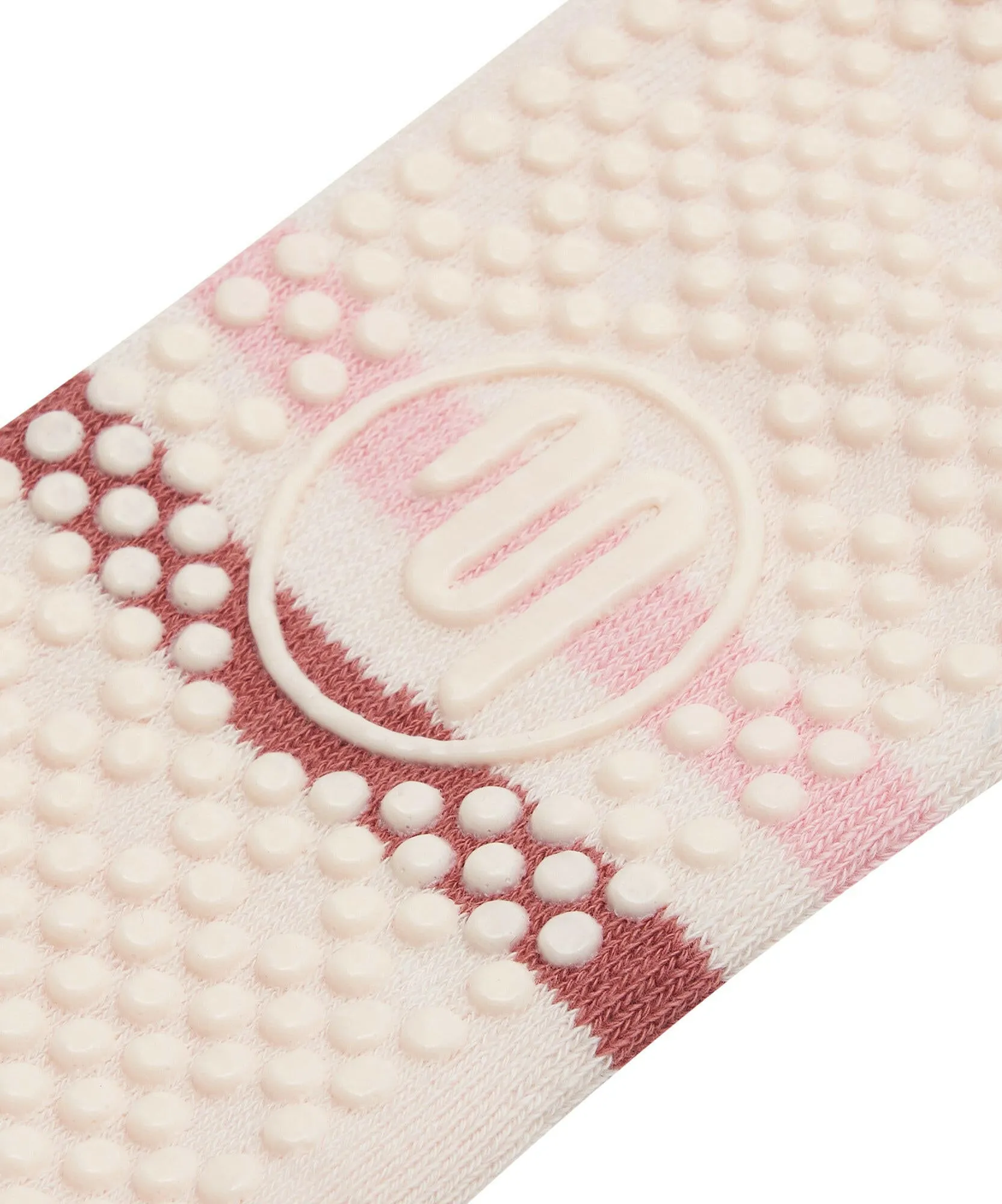 Classic Low Rise Grip Socks - Blush Stripes