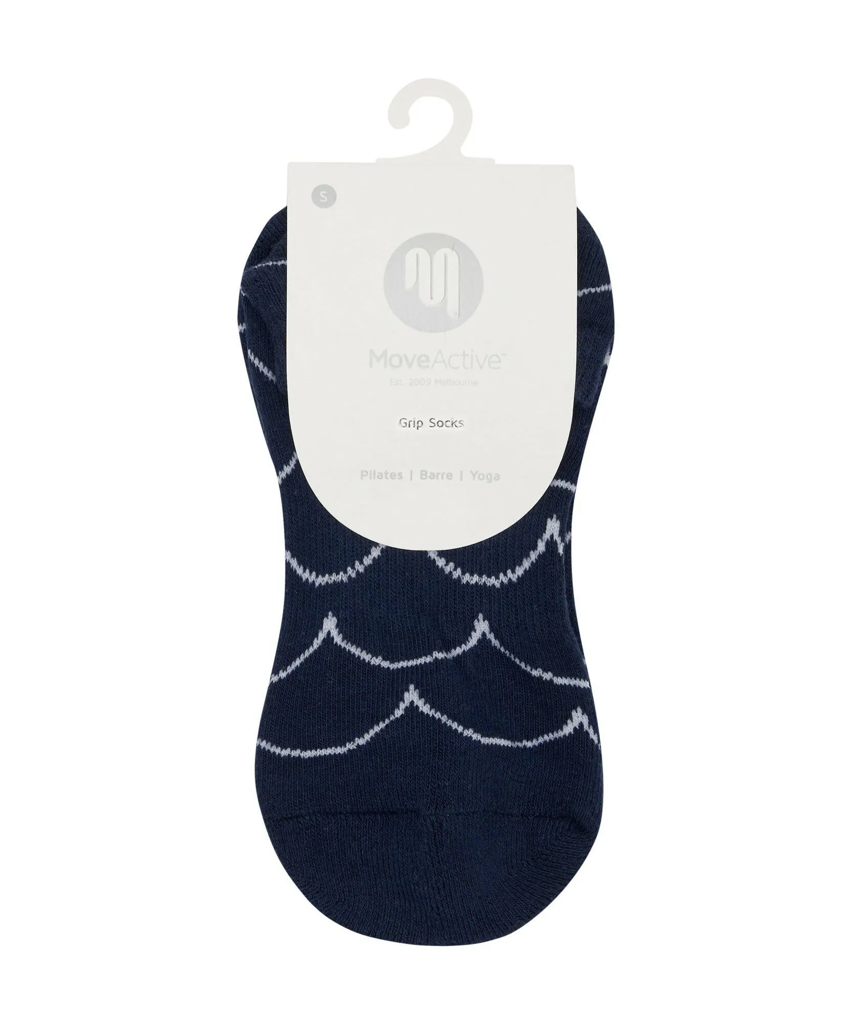 Classic Low Rise Grip Socks - Scallop Navy