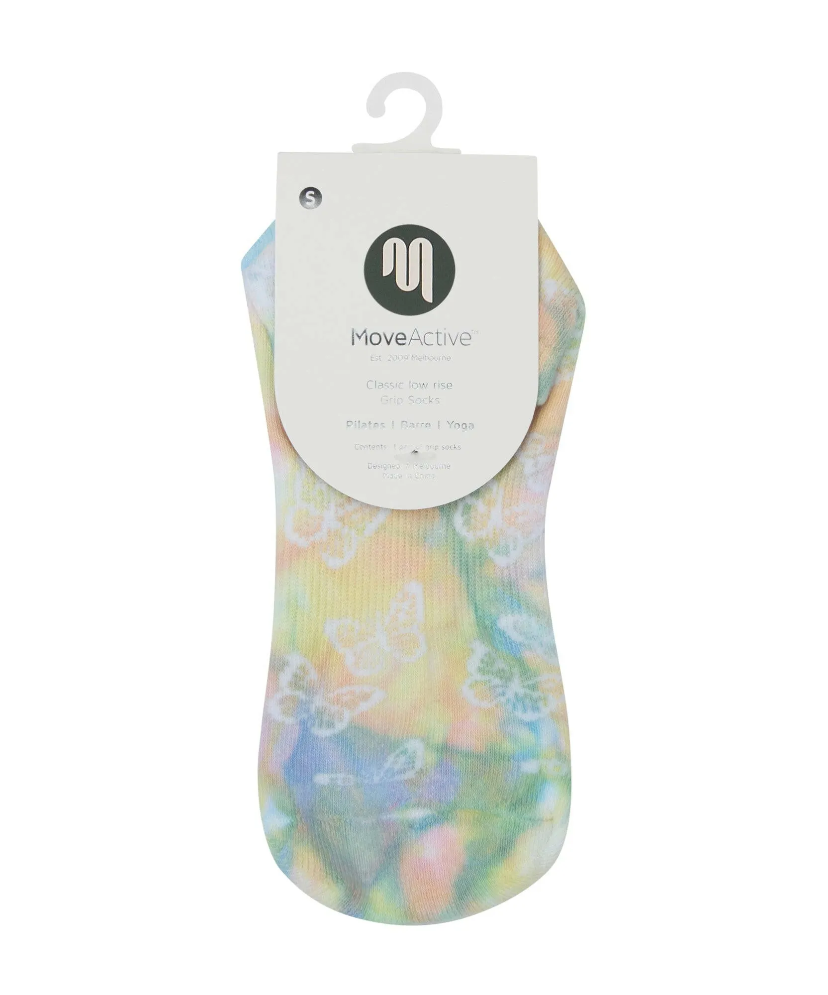 Classic Low Rise Grip Socks - Social Butterfly