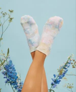 Classic Low Rise Grip Socks - Social Butterfly