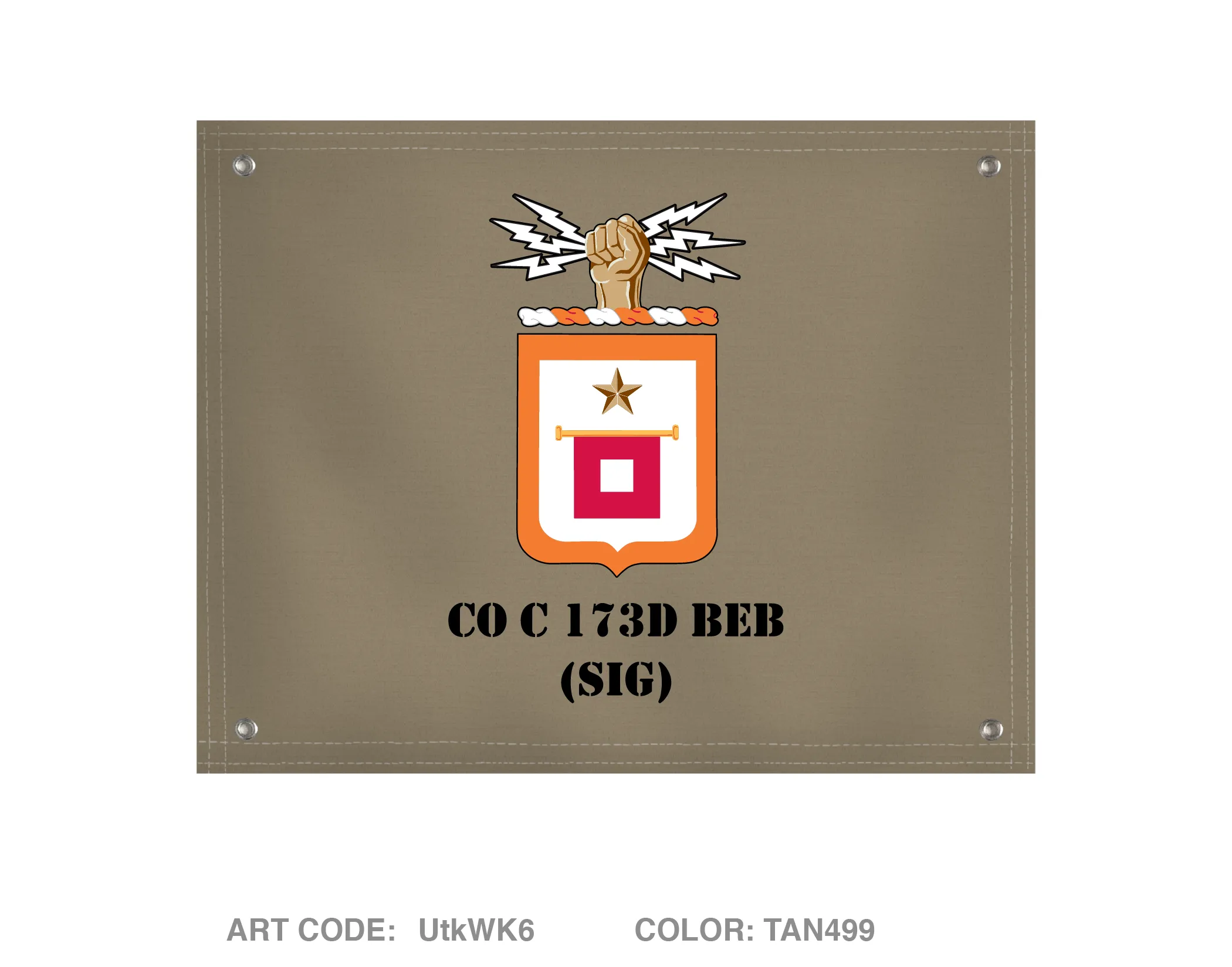 CO C 173D BEB (SIG) Banner Flag - UtkWK6